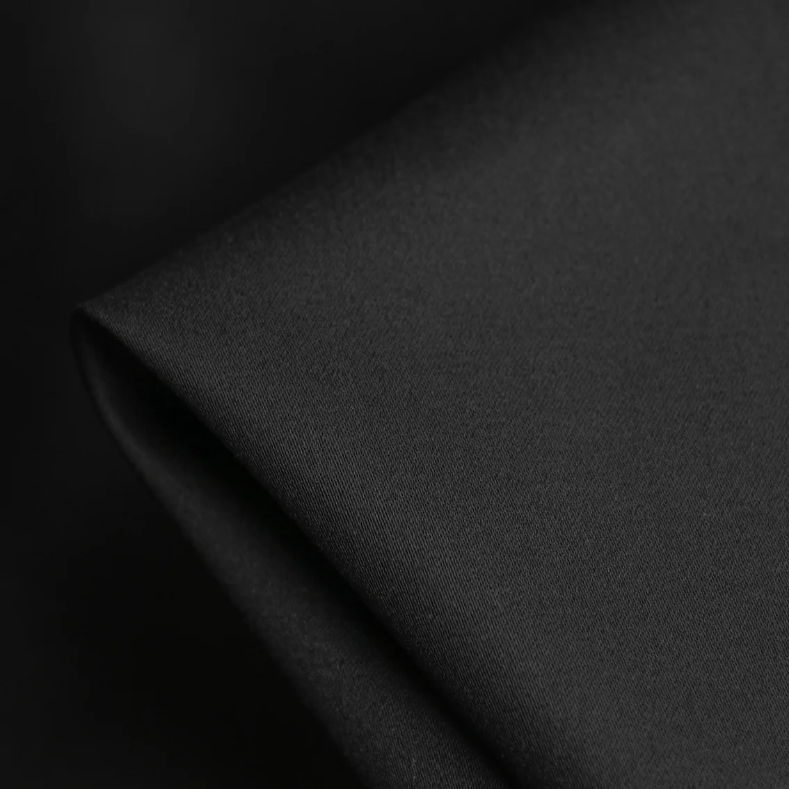 Saba Black Stretch Cotton Sateen
