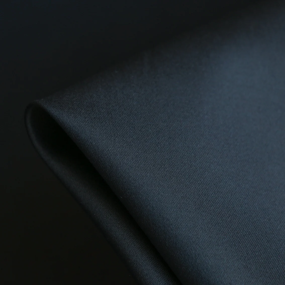 Saba Navy Stretch Cotton Sateen