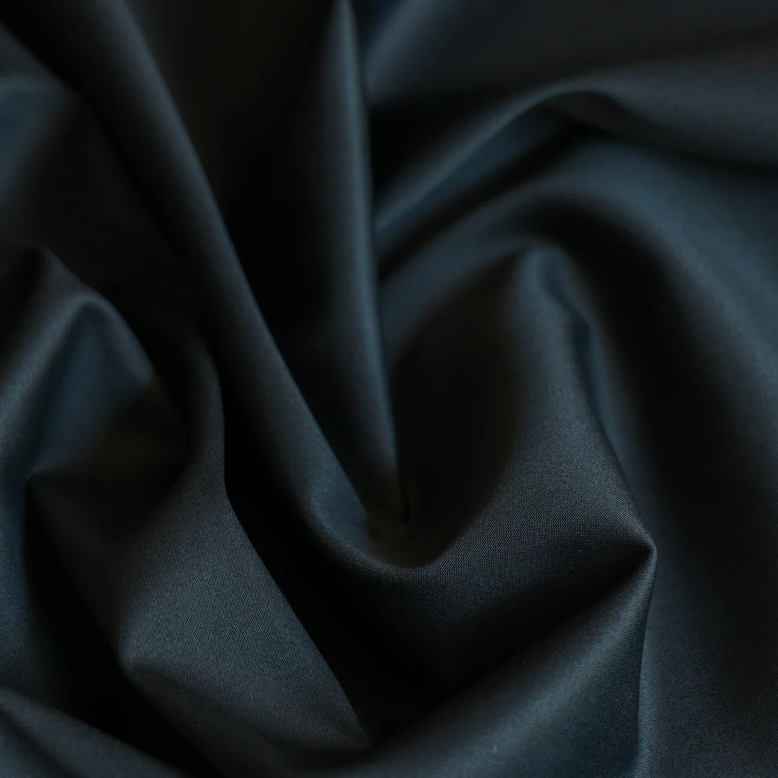 Saba Navy Stretch Cotton Sateen - Image 2