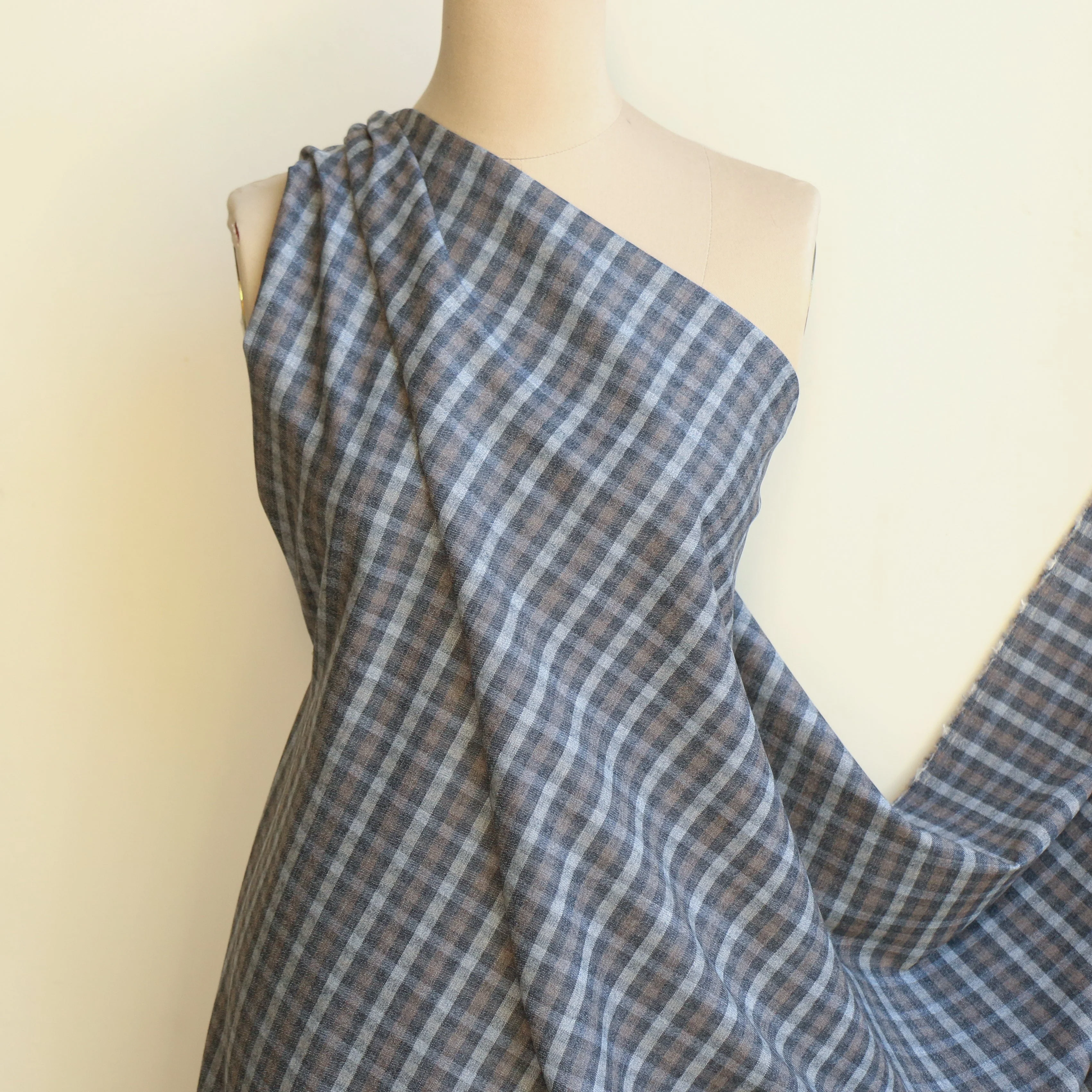 Sabrina Charcoal Check - Image 5