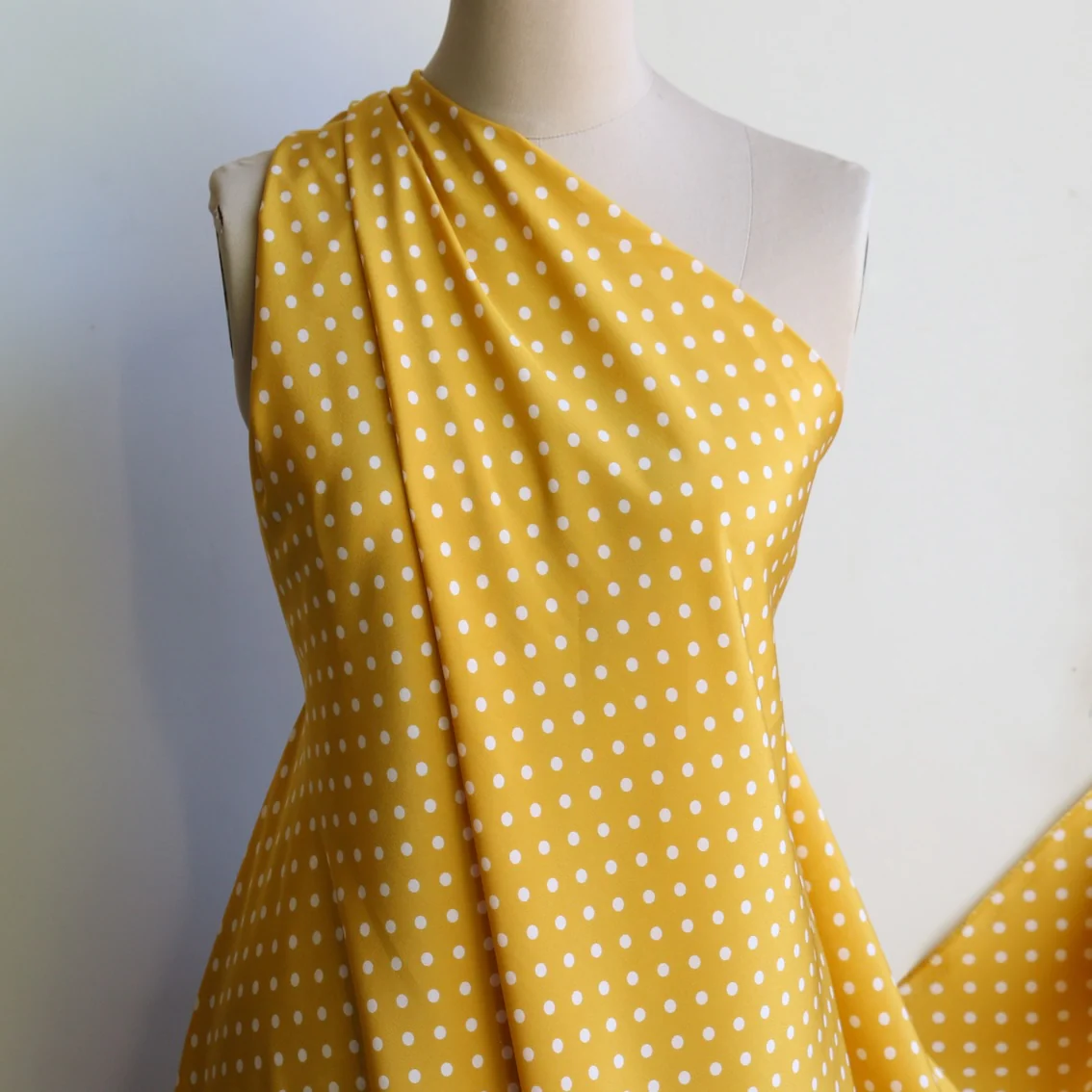 Saffron Spot Silk Crepe De Chine - Image 5