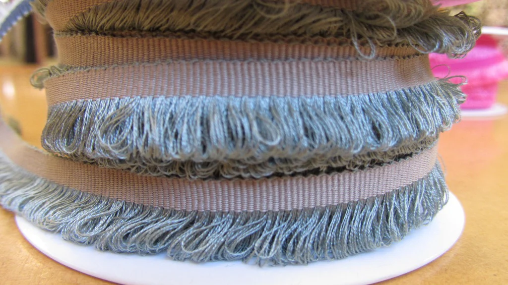 Sage Teal Fringe Trim - Image 2