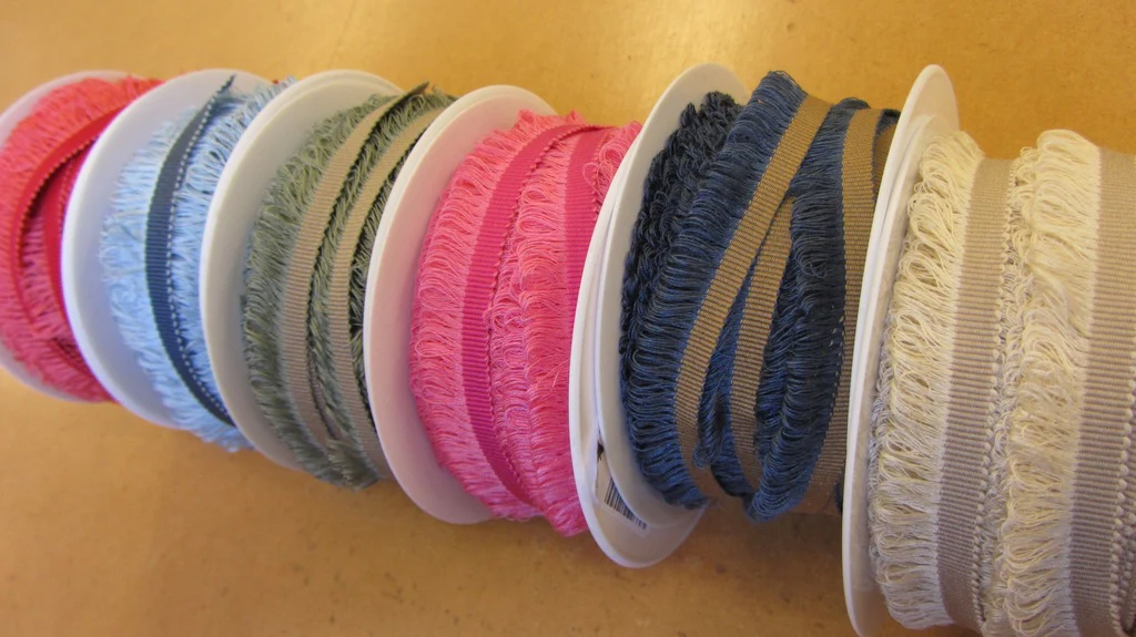 Sage Teal Fringe Trim - Image 3