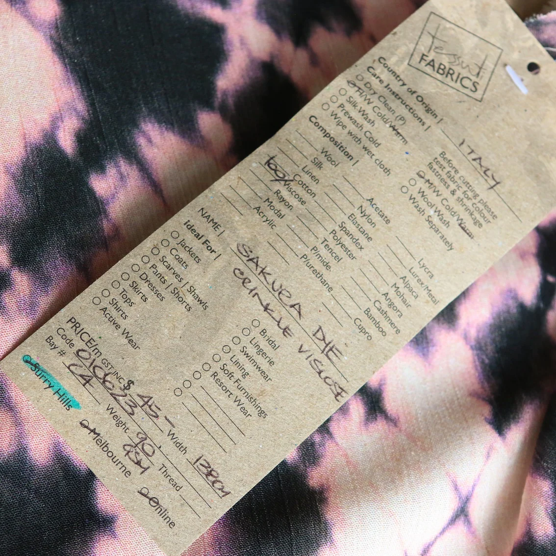 Sakura Dye Crinkle Viscose - Image 4