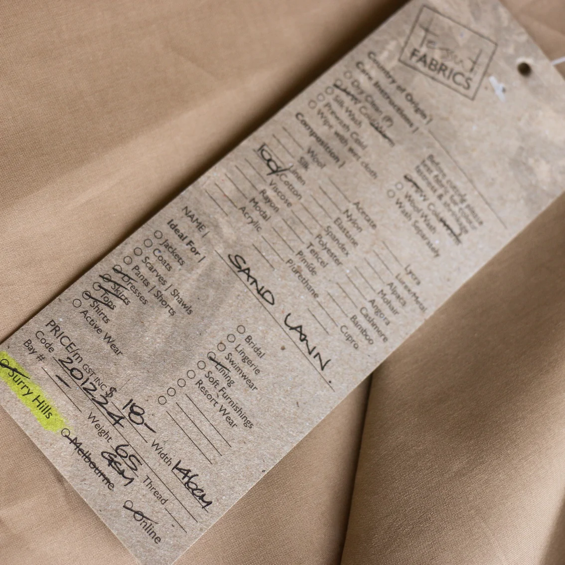Sand Cotton Voile - Image 3
