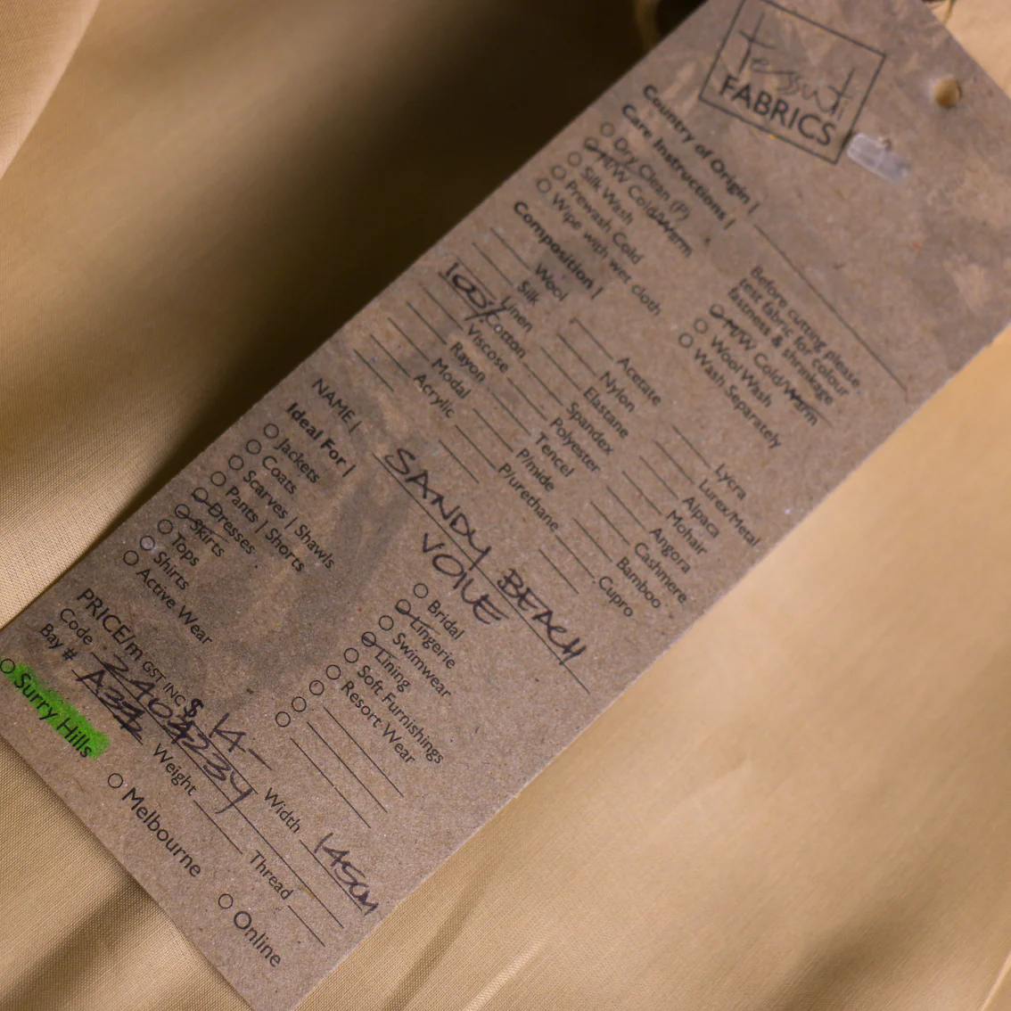 Sandy Beach Cotton Voile - Image 3