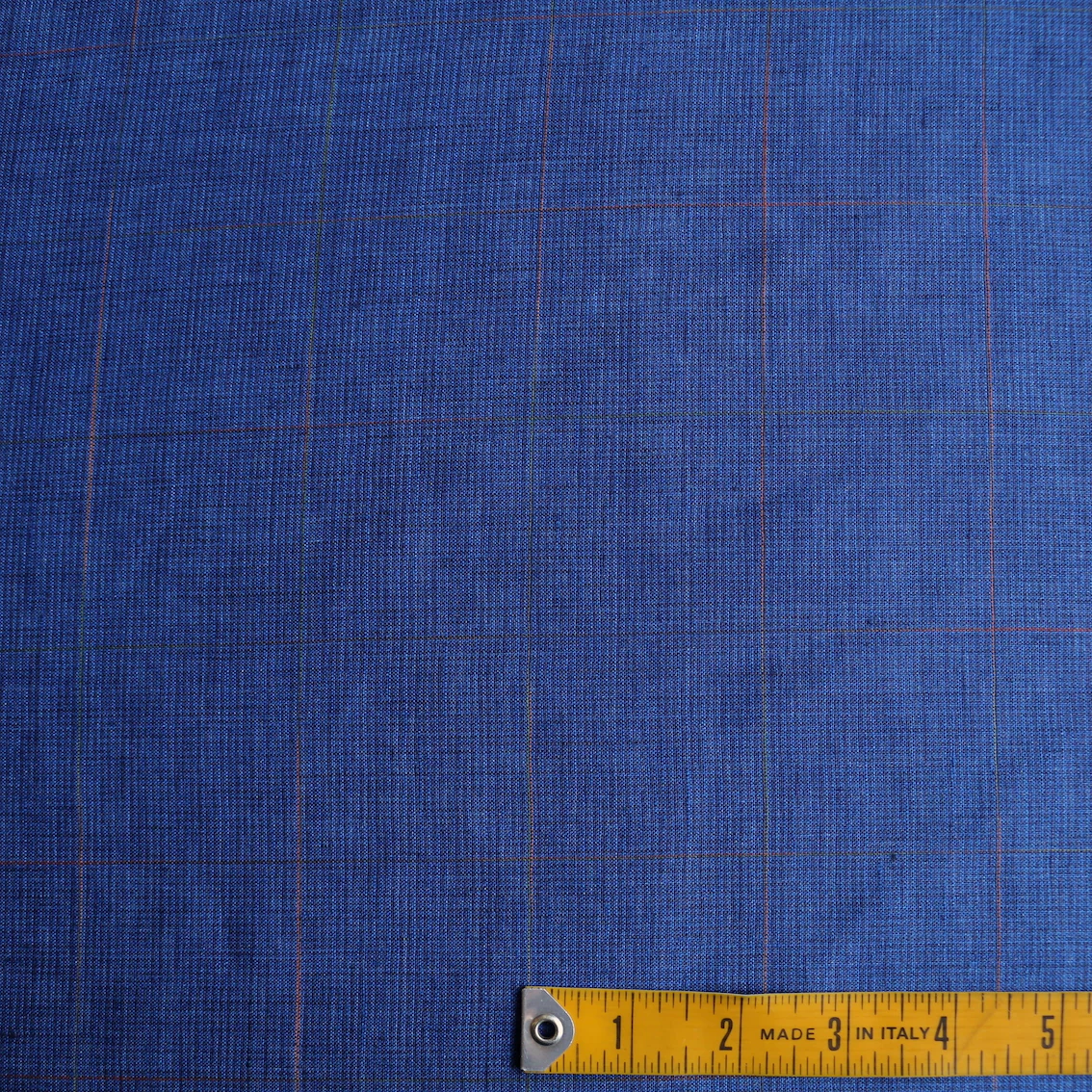 Sapphire Grid Check Linen - Image 3