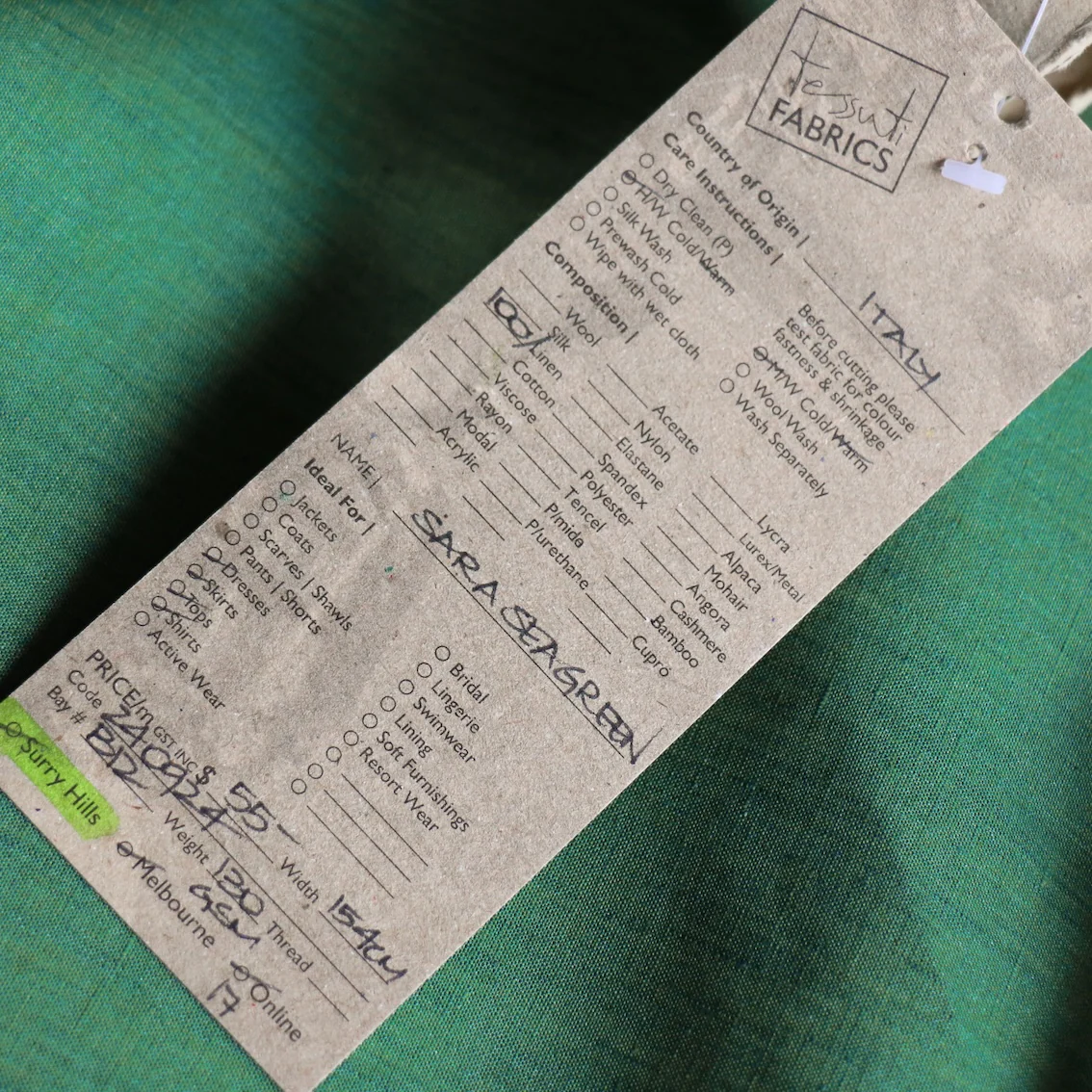 Sara Seagreen Linen - Image 3