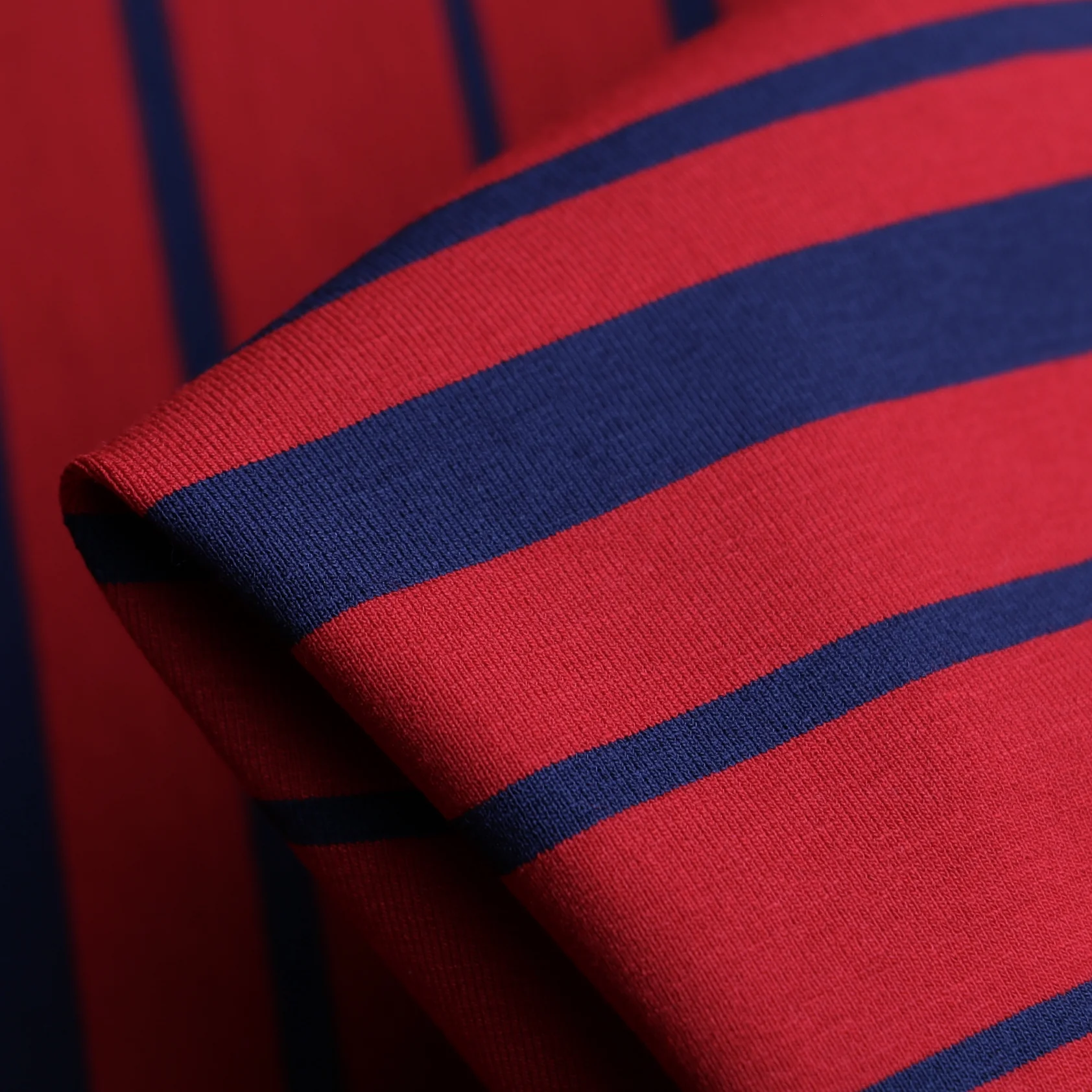 Scarlet Navy Stripes Jersey