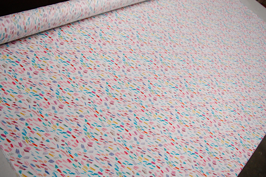 Scribble White - Tana Lawn - Image 4