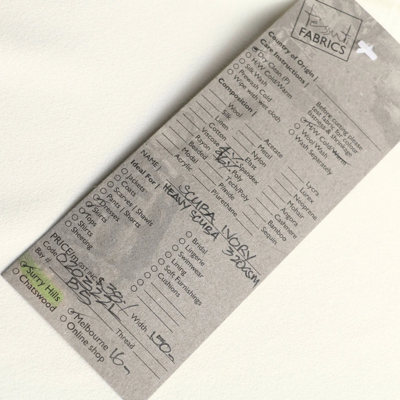 Scuba Ivory Crepe - Image 3