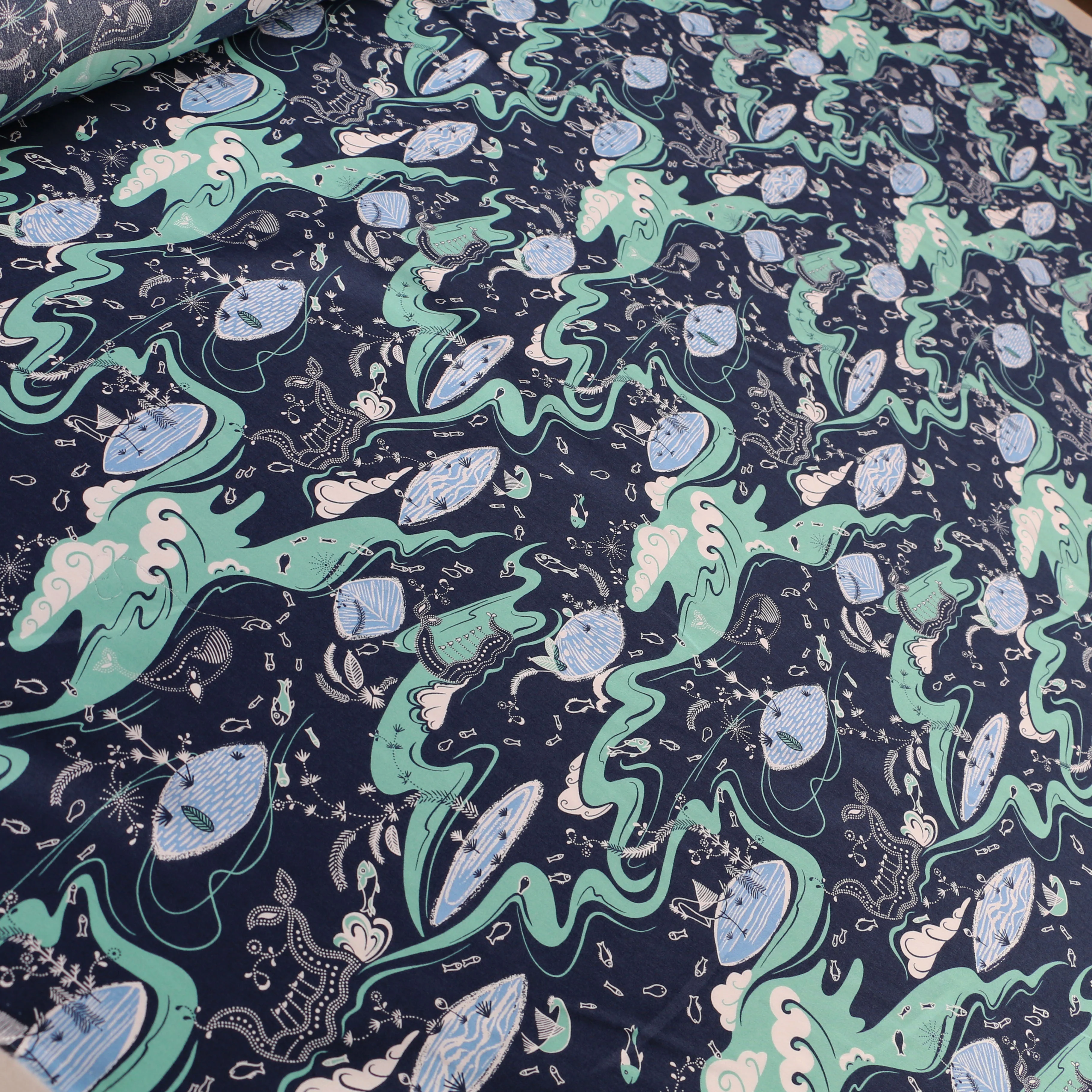 Sea Garden Teal Liberty Tana Lawn™ - Image 4