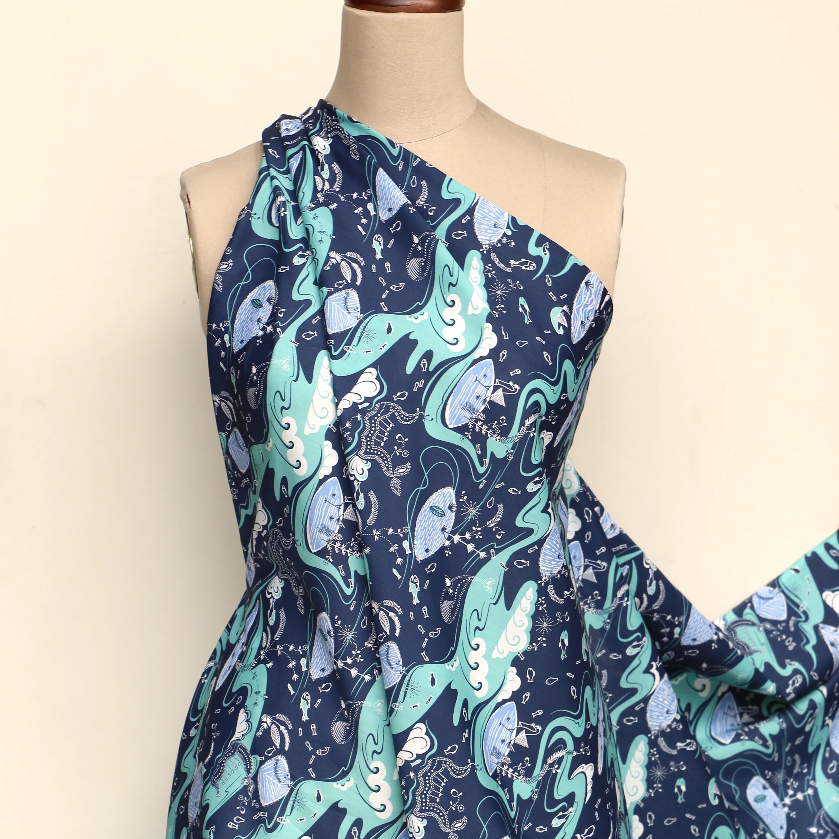 Sea Garden Teal Liberty Tana Lawn™ - Image 6