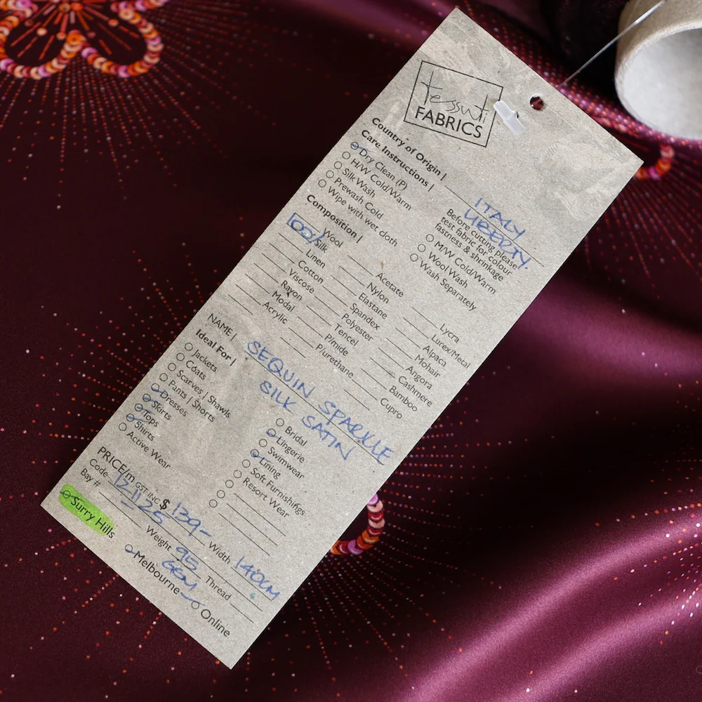 Sequin Sparkle - Liberty Belgravia Silk Satin - Image 4