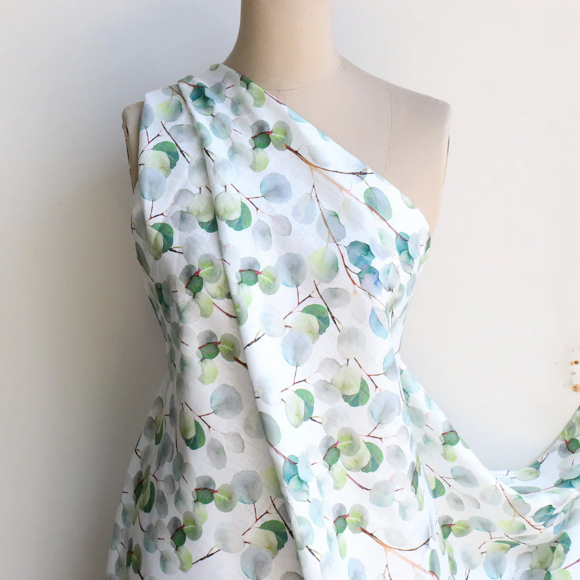 Shades of Sage Printed Linen - Image 4