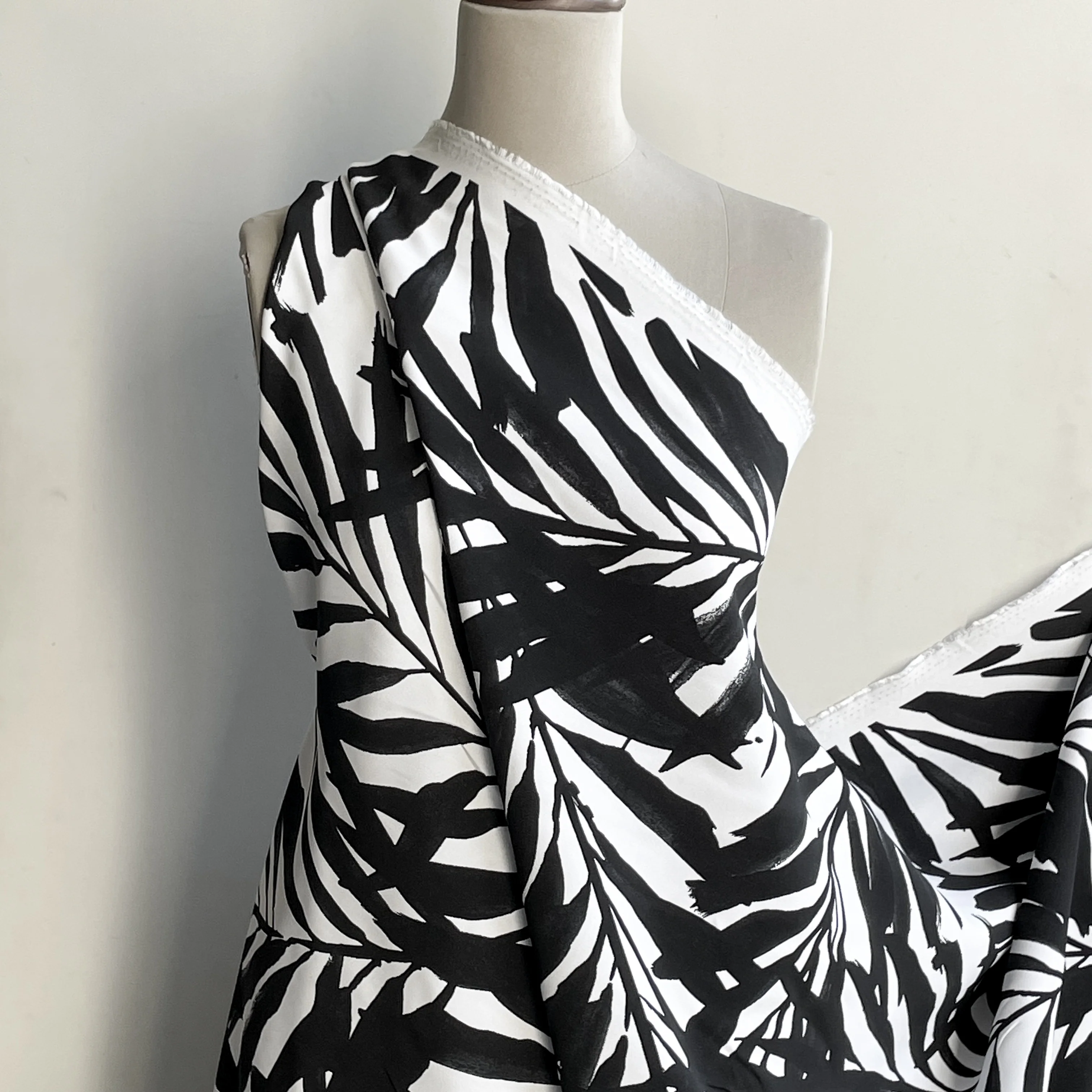 Shadow Foliage Viscose Crepe - Image 6