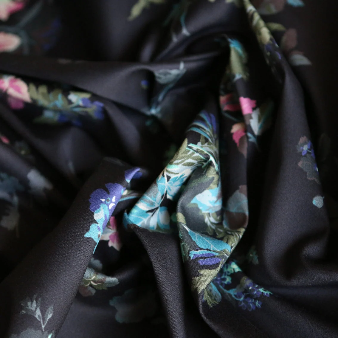 Shadows + Blooms Stretch Cotton - Image 2