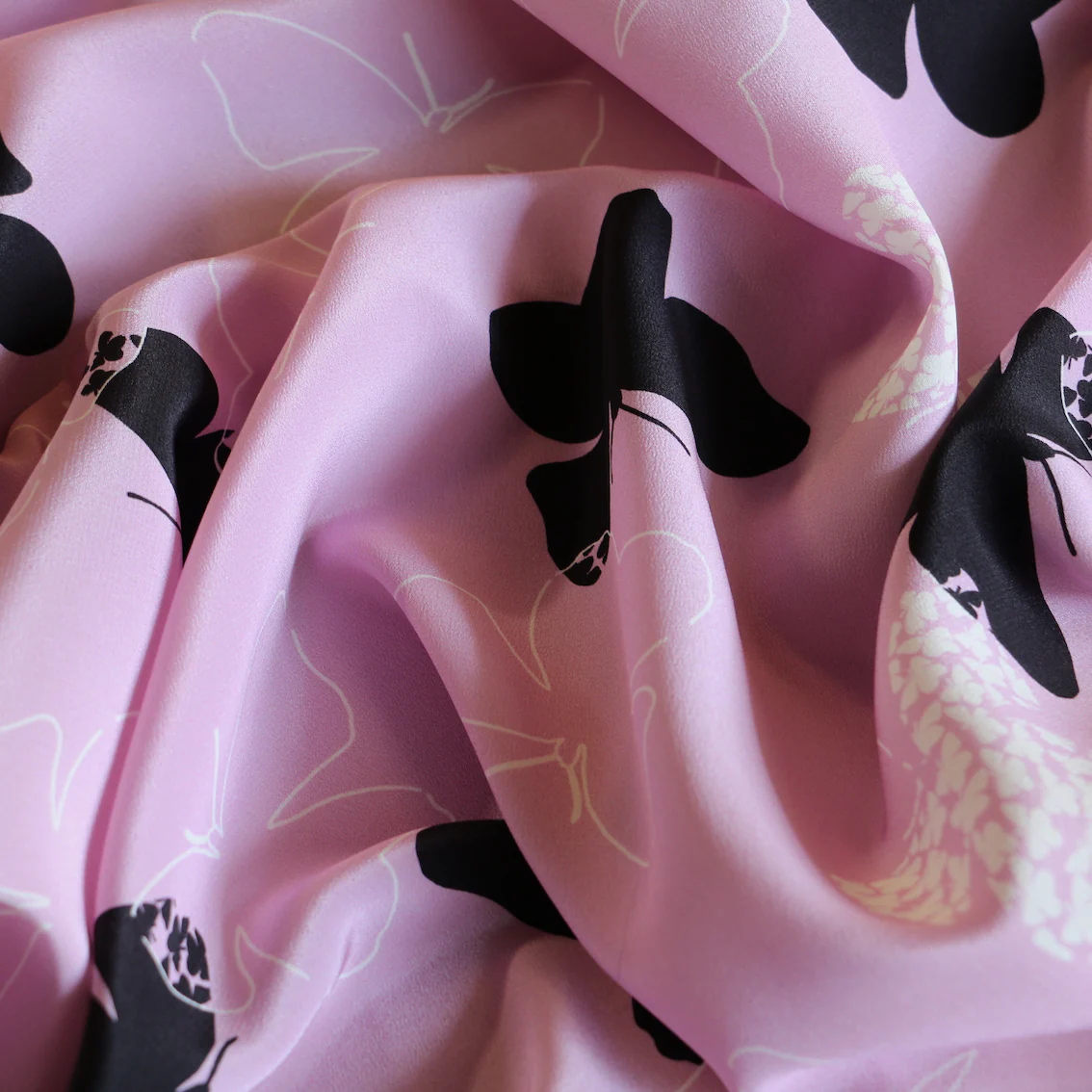 Shadows In Flight - Silk Crepe De Chine - Image 2