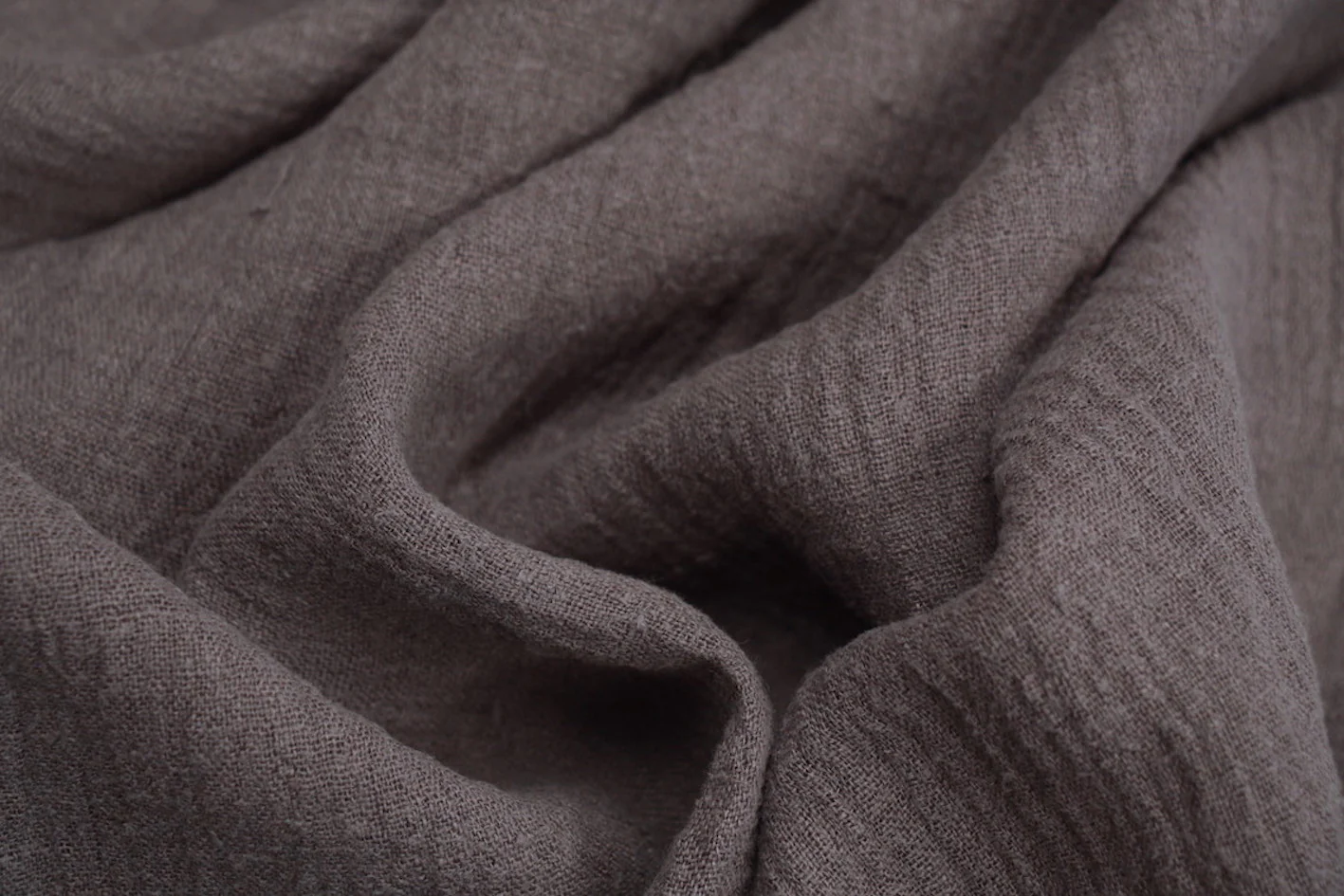 Shale Crinkle Linen - Image 4