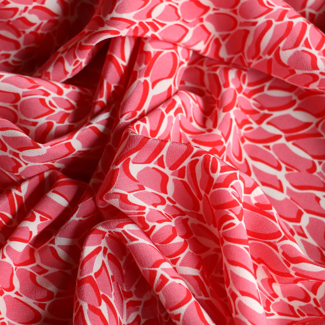 Shattered Floral Silk Crepe De Chine - Image 2