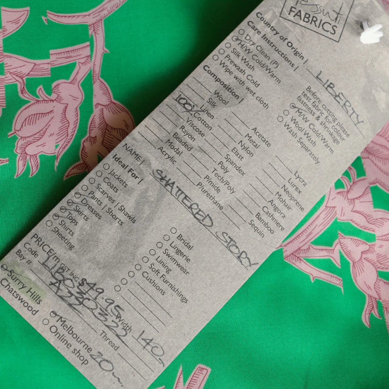 Shattered Story Green Liberty Tana Lawn™ - Image 5