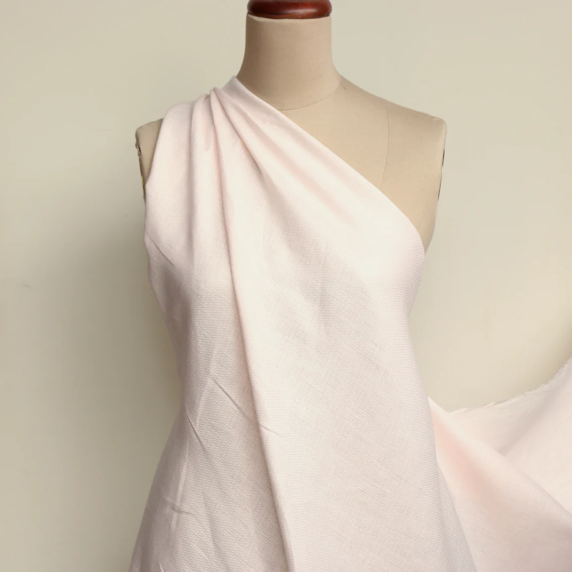 Shell Pink Jacquard Linen - Image 4