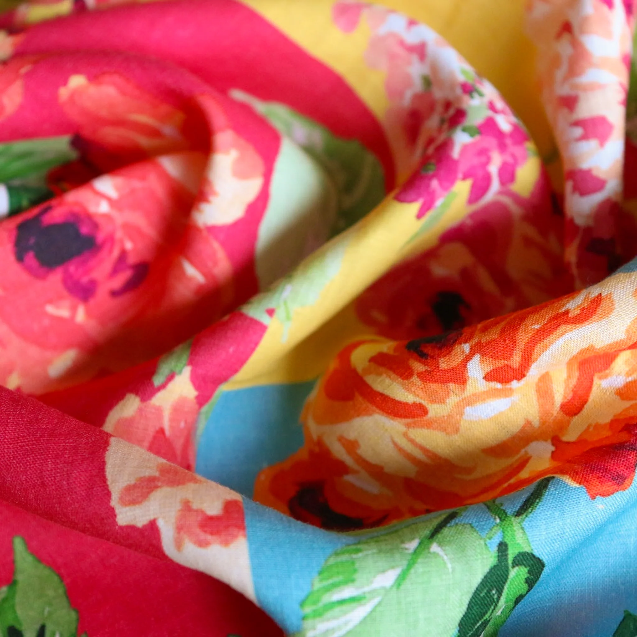 Sherbet Peonies Printed Linen - Image 2