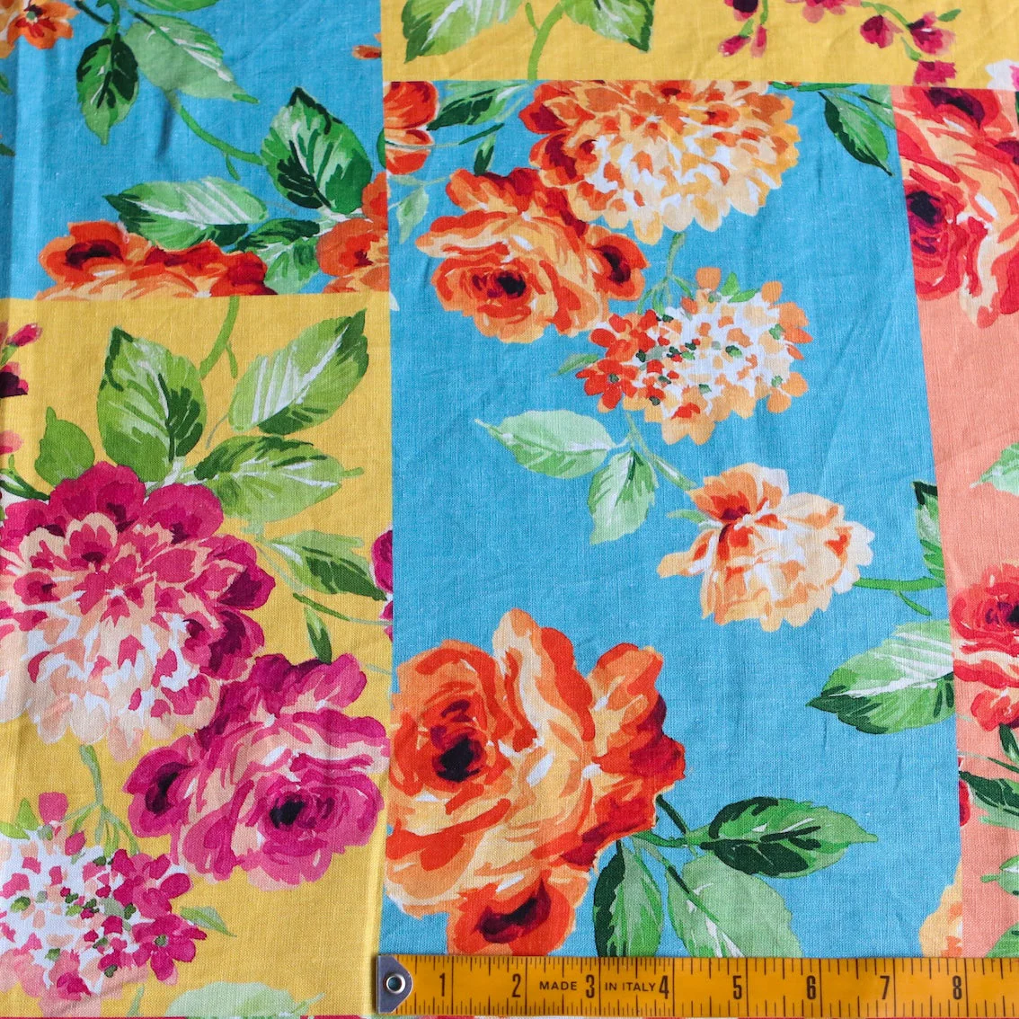 Sherbet Peonies Printed Linen - Image 3