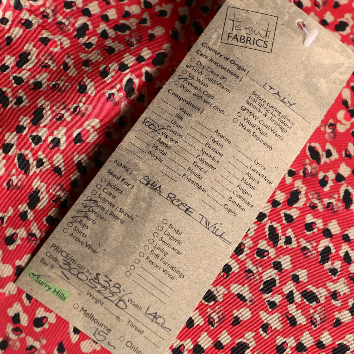 Shia Rose Viscose Twill - Image 5