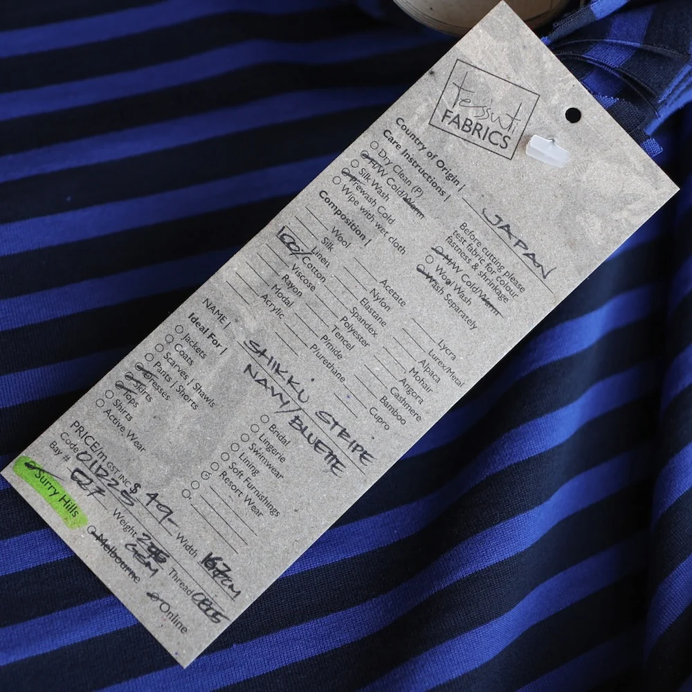 Shikku Stripe Navy/Bluette - Image 4
