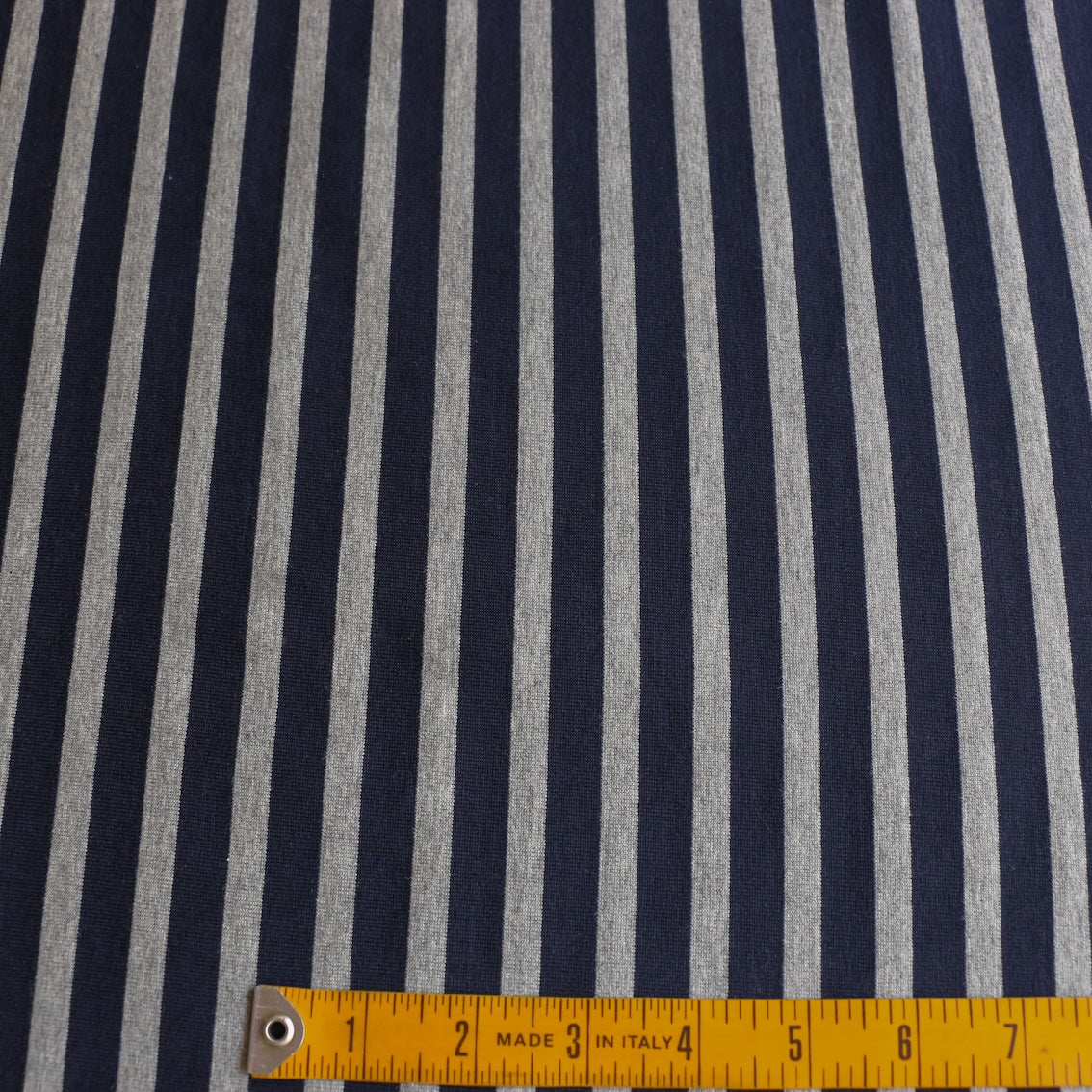 Shikku Stripe Navy/Grey Marle - Image 3