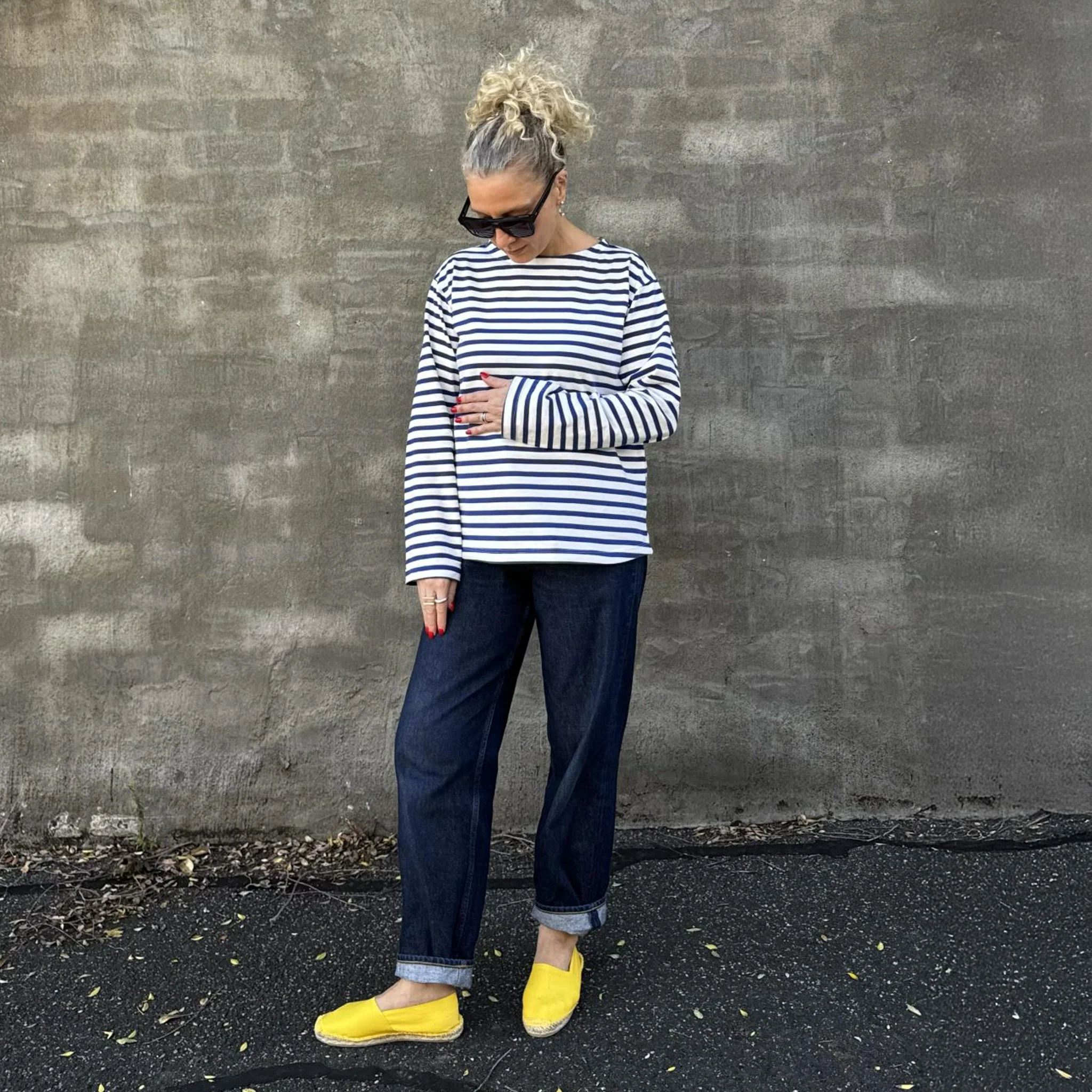 Shikku Stripe Off White/Bluette - Image 4