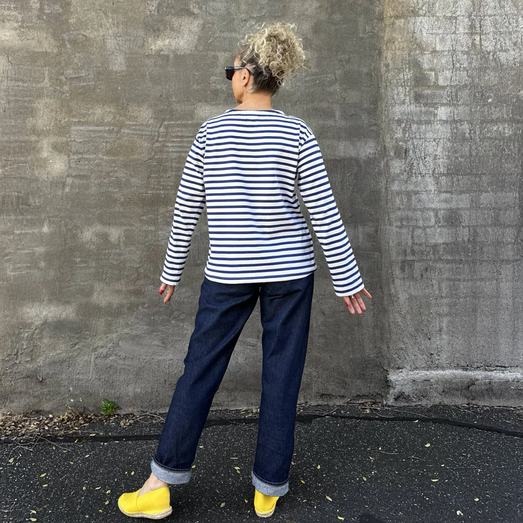 Shikku Stripe Off White/Bluette - Image 5