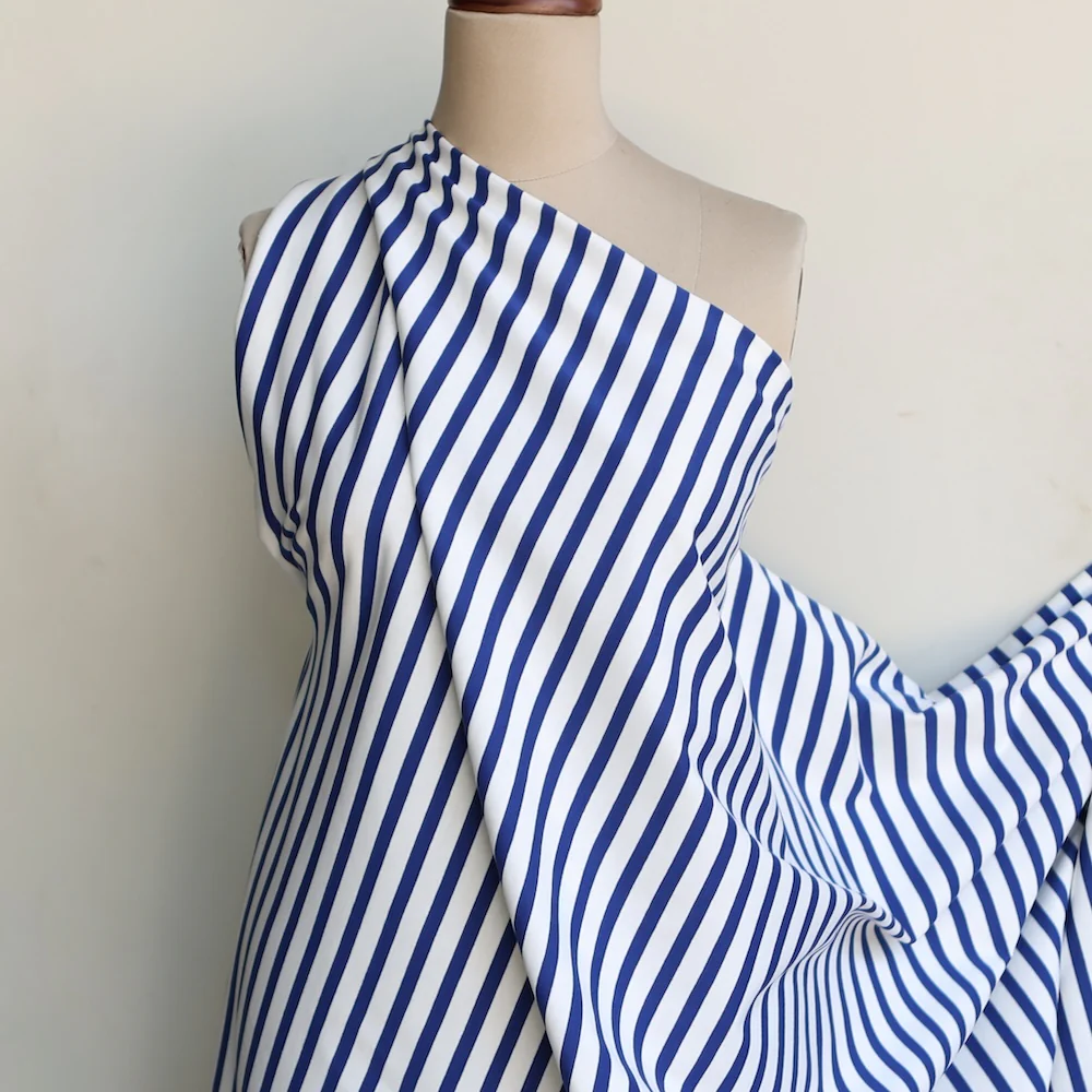 Shikku Stripe Off White/Bluette - Image 8