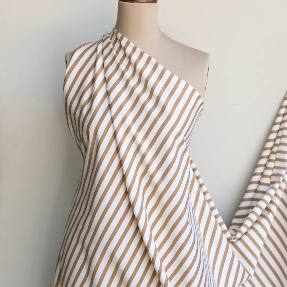 Shikku Stripe Off White/Brûlée - Image 5