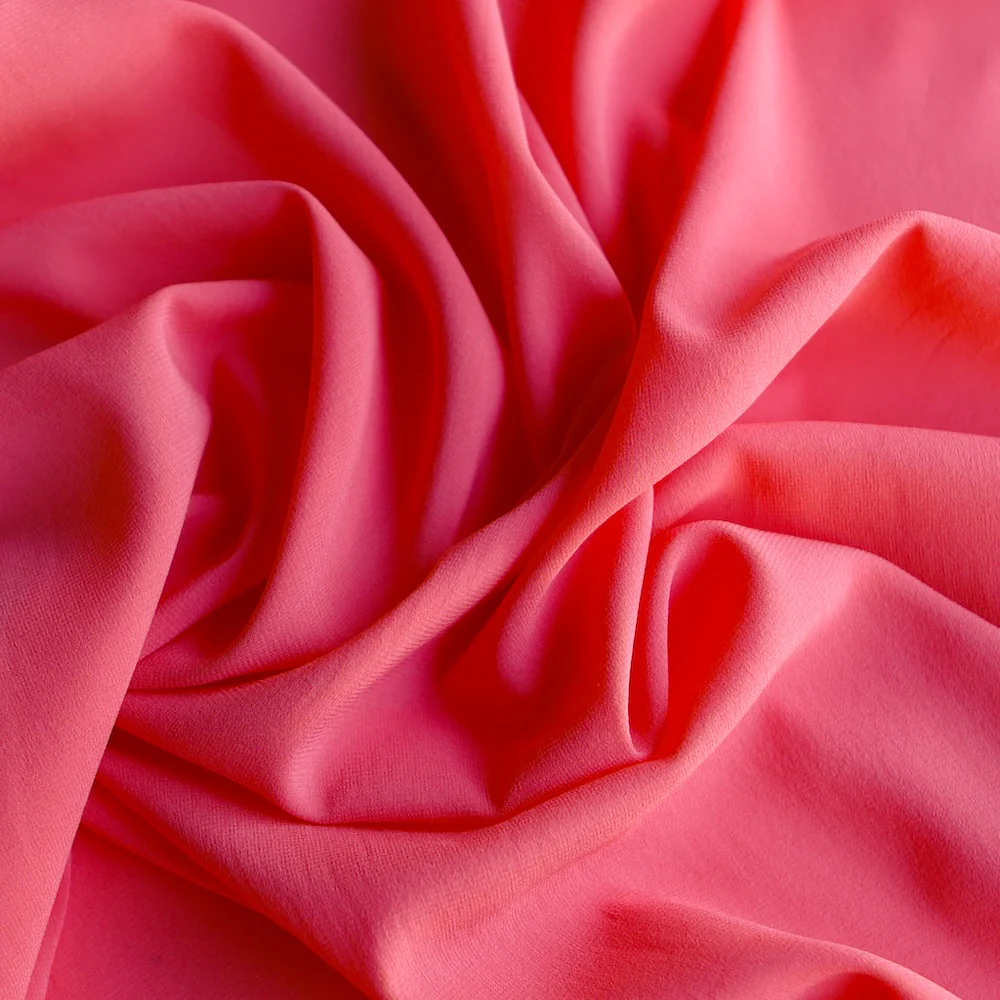 Sicily Rose Stretch Silk Georgette - Image 2