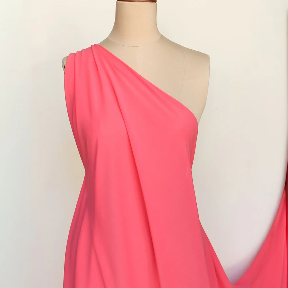 Sicily Rose Stretch Silk Georgette - Image 3