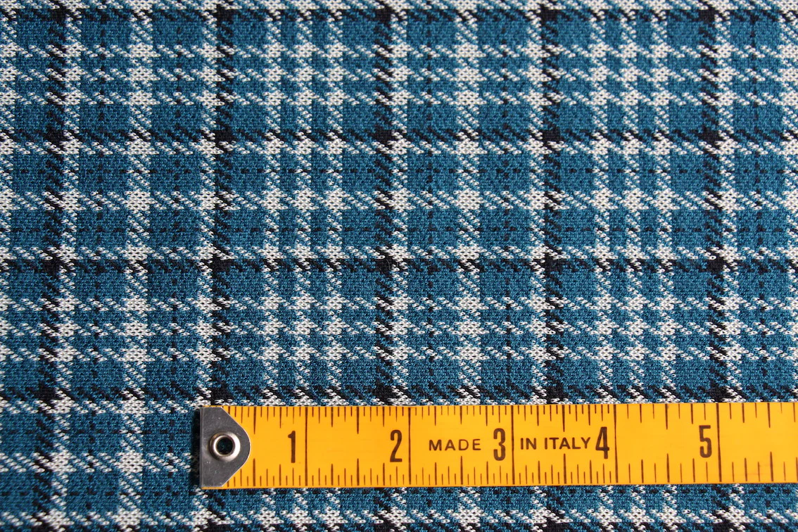 Sienna Teal Check Knit - Image 2