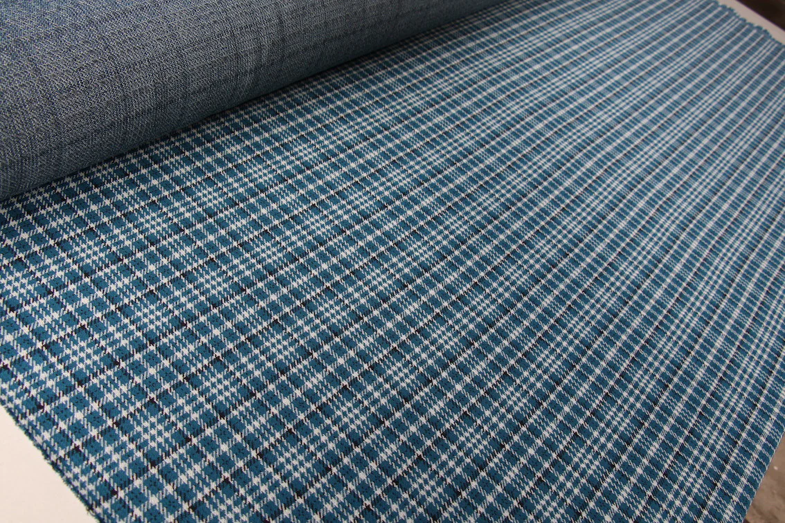 Sienna Teal Check Knit - Image 3