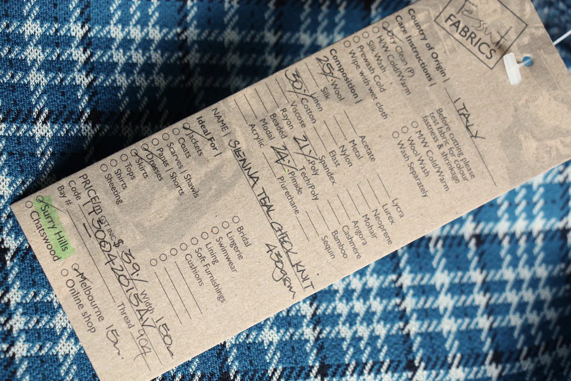 Sienna Teal Check Knit - Image 4