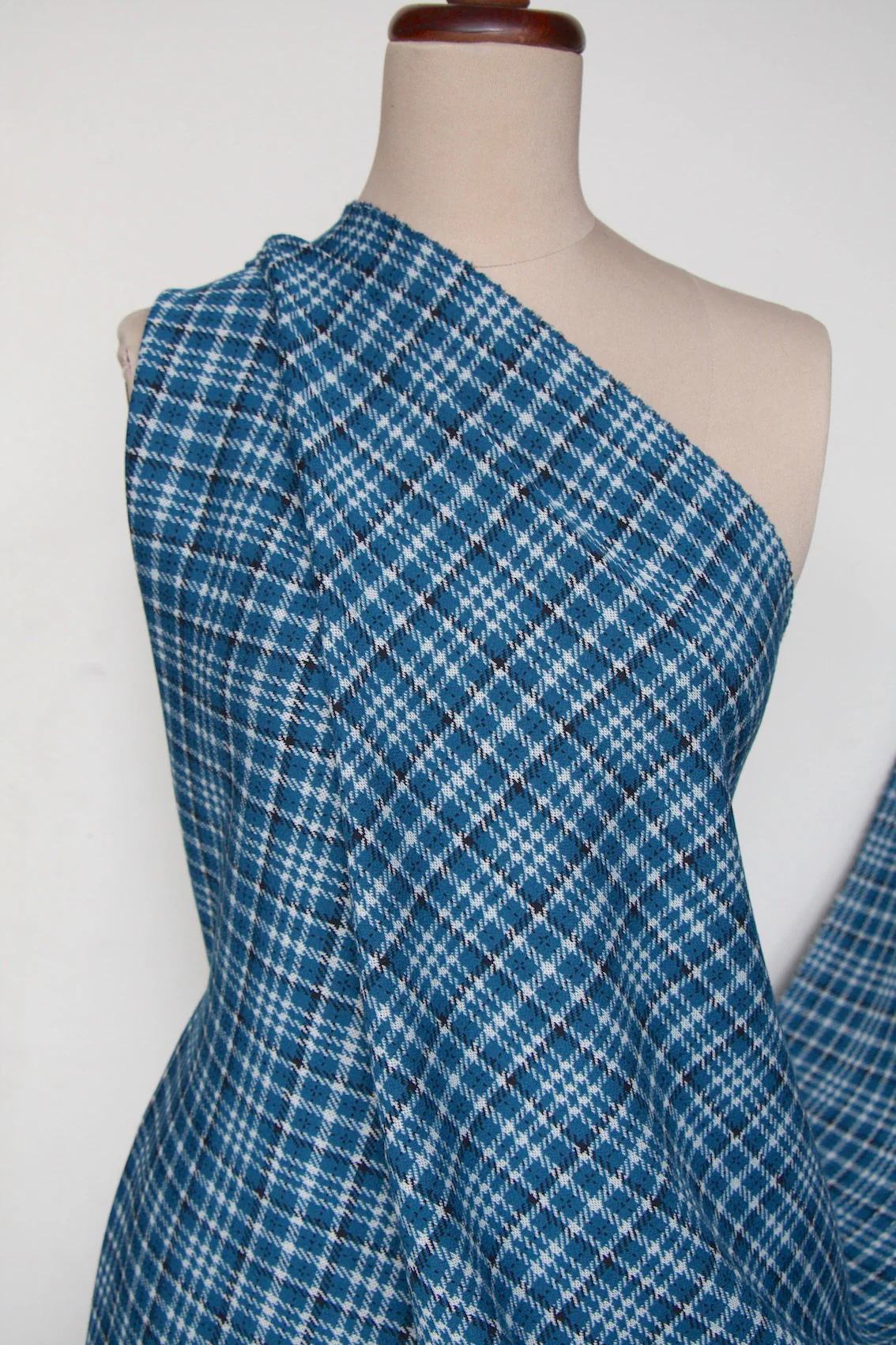 Sienna Teal Check Knit - Image 5
