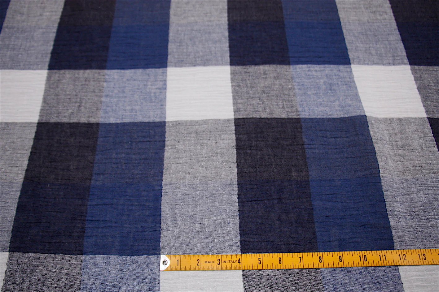 Signal Blue Crinkle Linen - Image 2