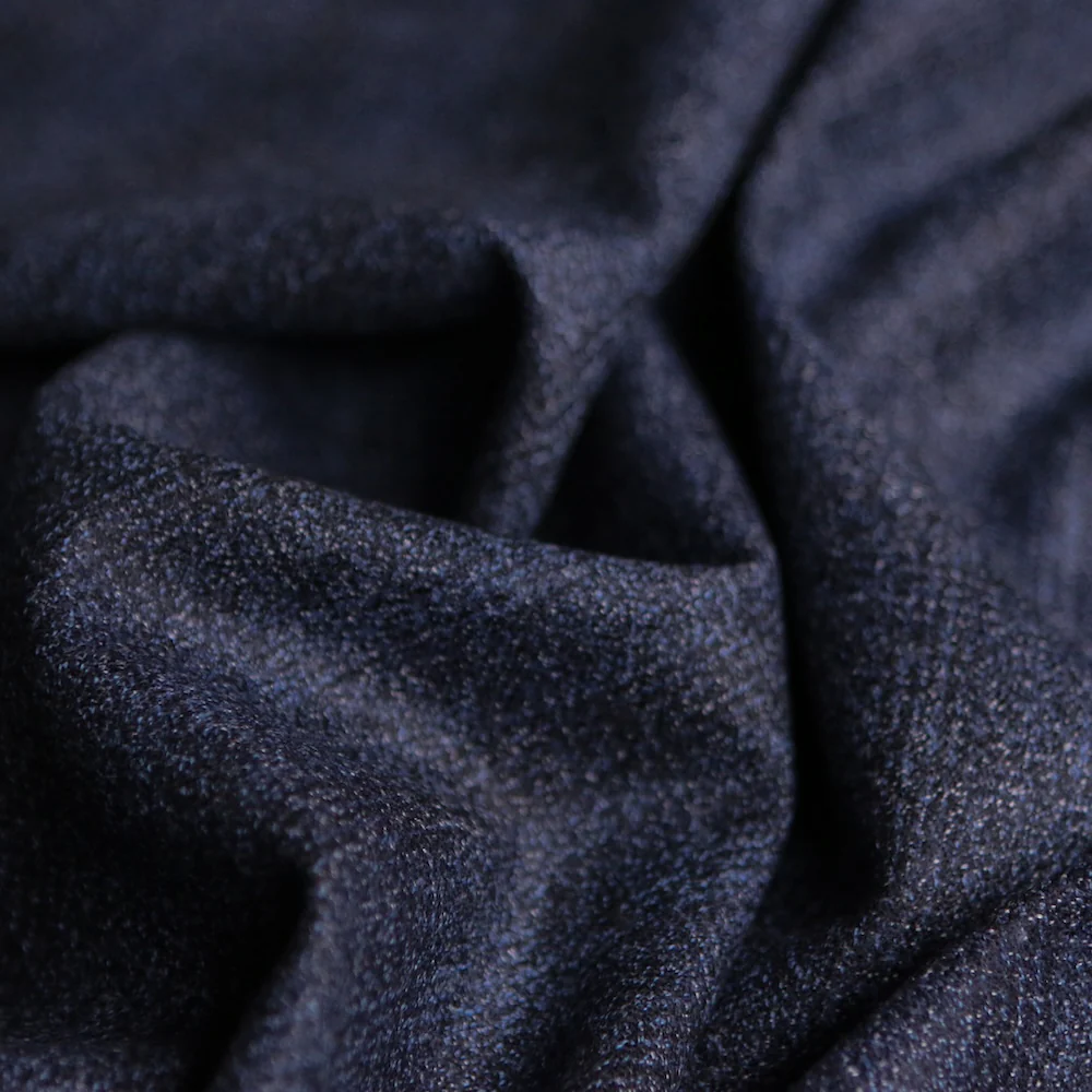 Signore Alberta Navy Check Wool - Image 2