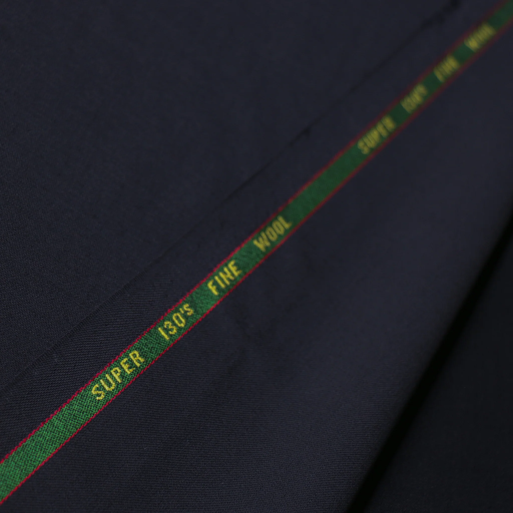 Signore Gigi Navy Wool Suiting - Image 3