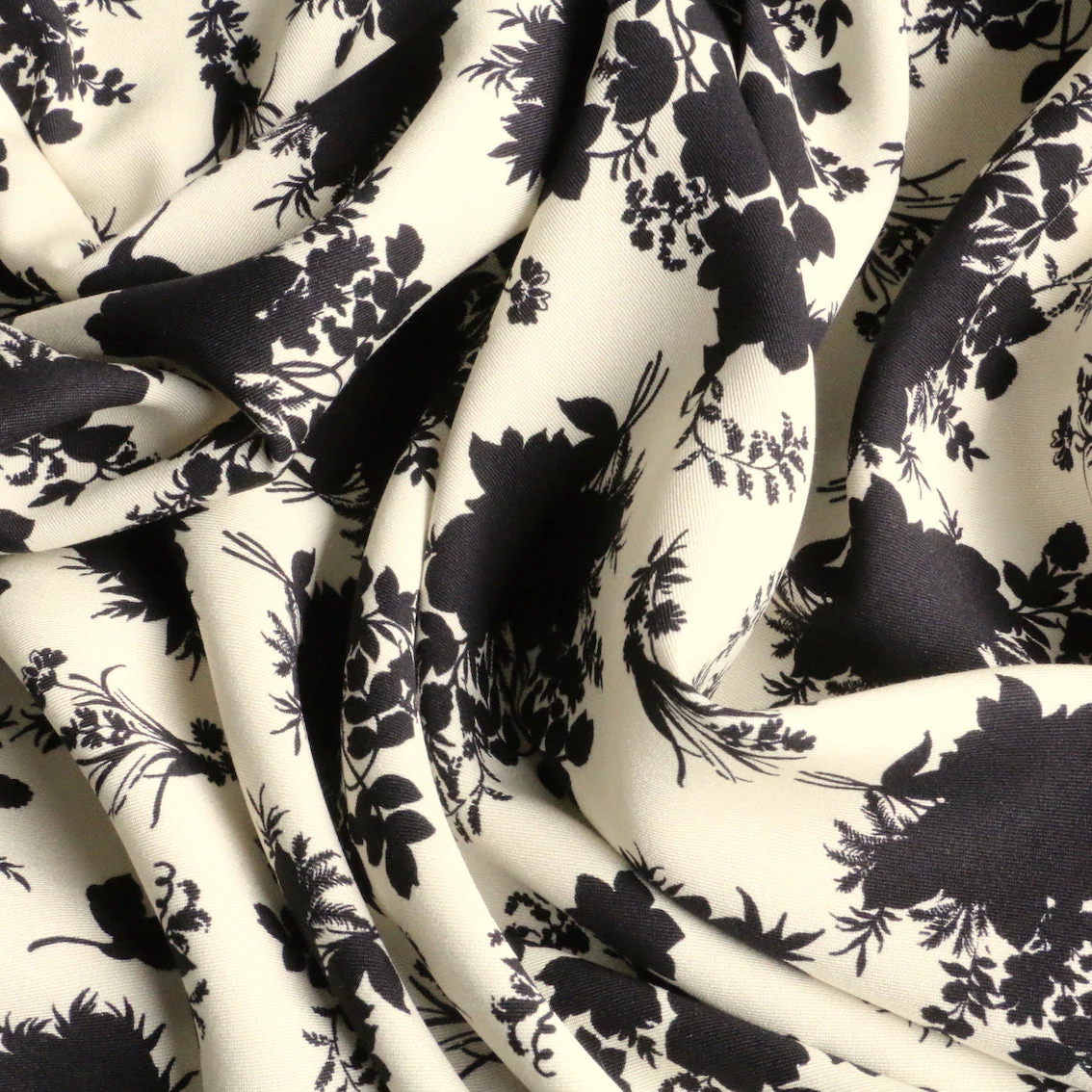 Silhouette Bouquets Viscose Poplin - Image 2