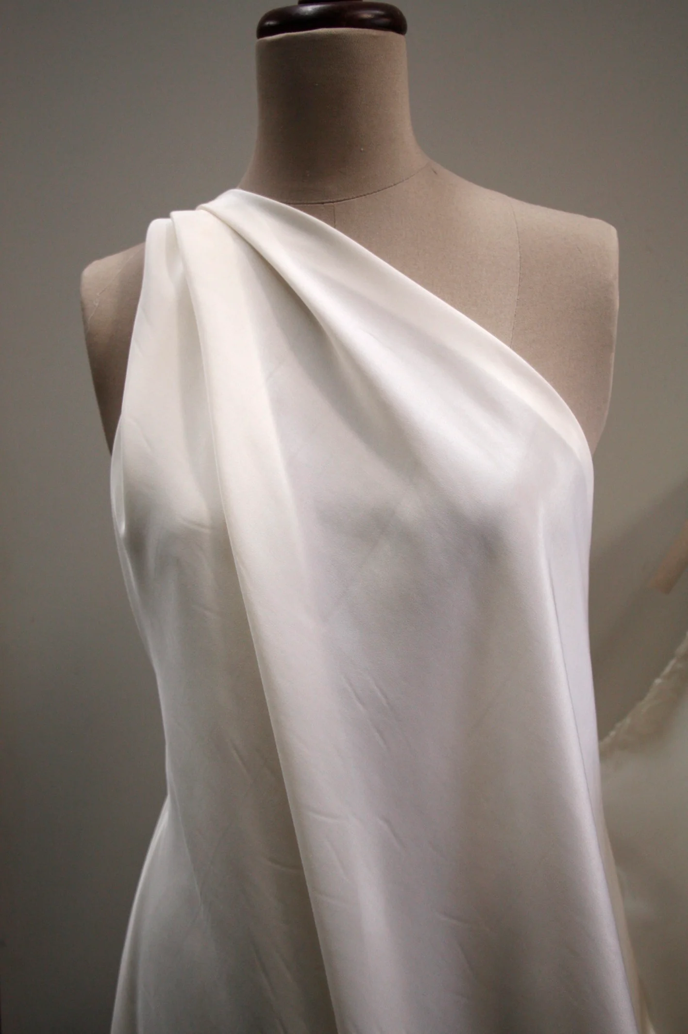 Silk Crepe De Chine - Ivory - Image 2