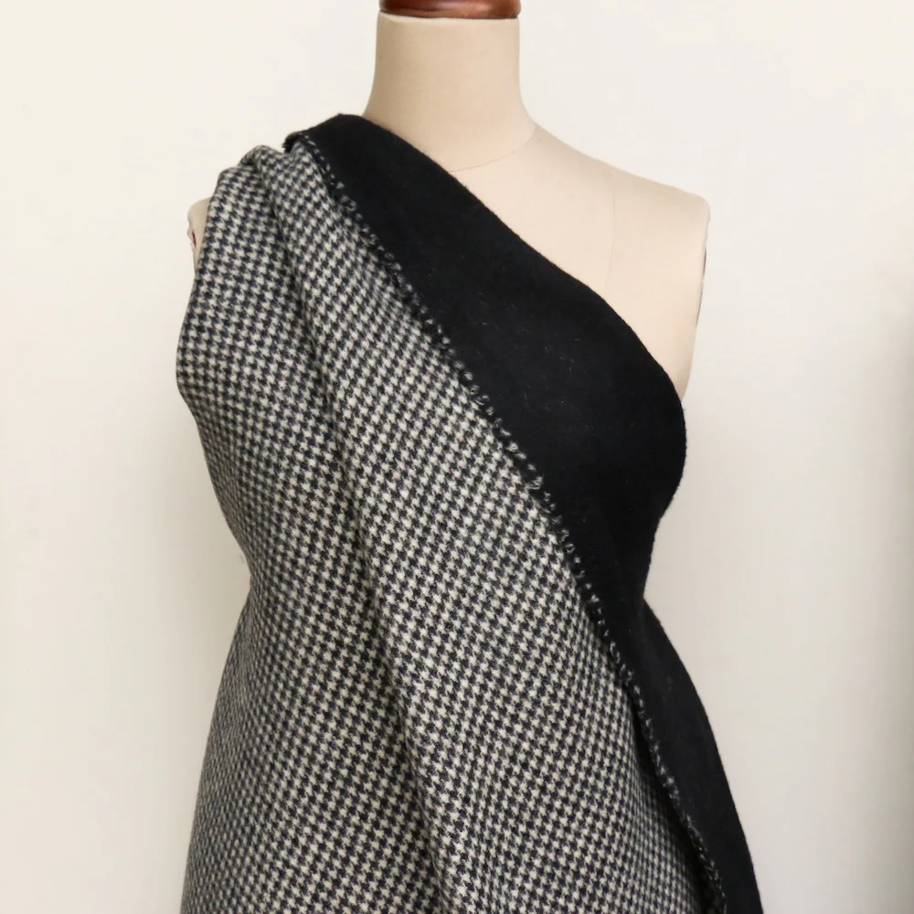 Silvana Nero Houndstooth Coating - Image 6