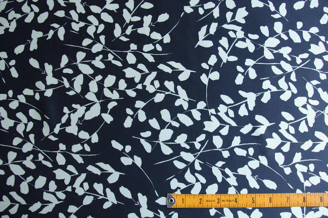 Silver Leaf - Silk Satin - Image 2