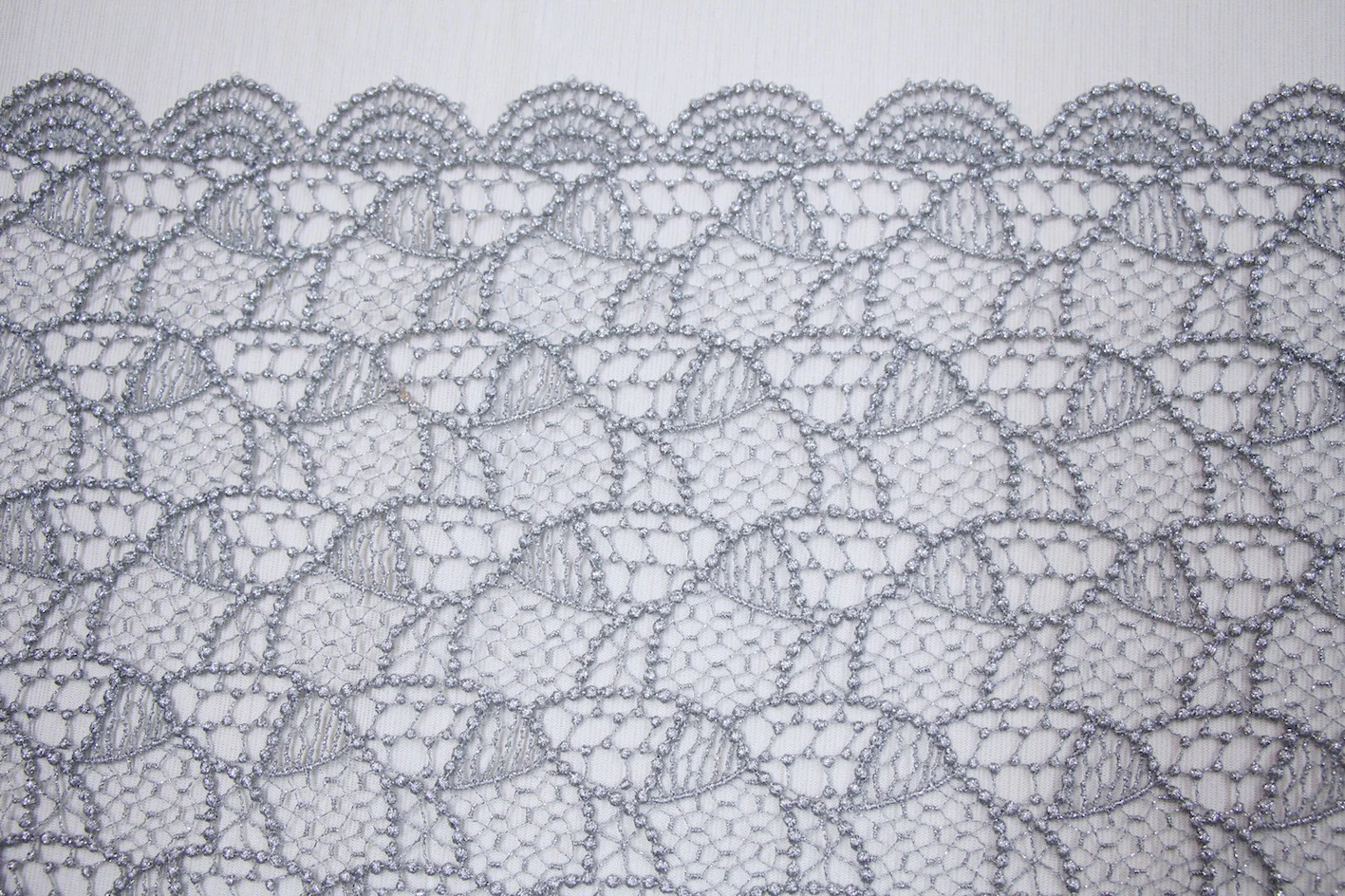 Silver Spot Guipure Lace - Image 2