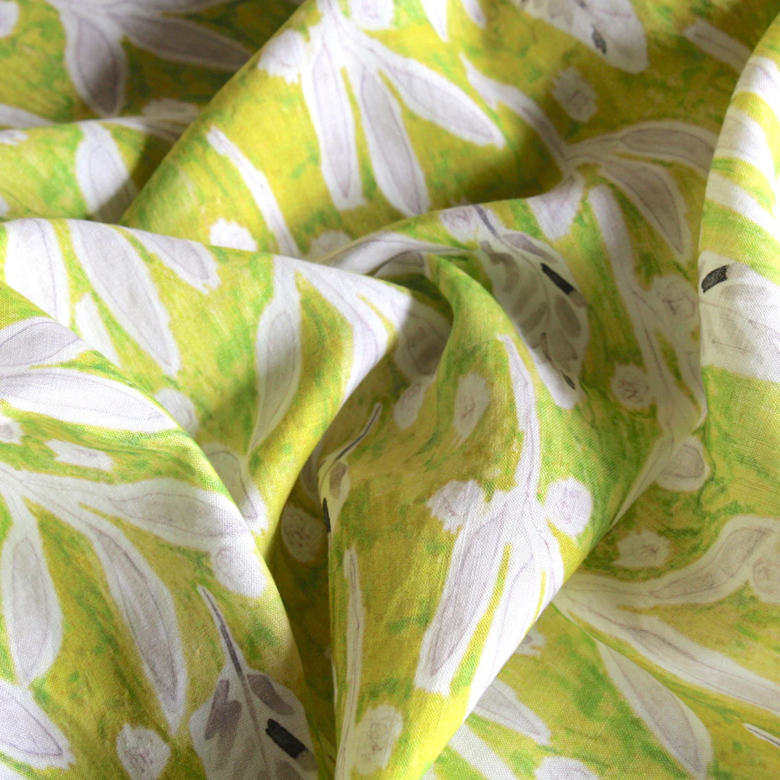 Sketches On Lime Washed Printed Linen - Image 2